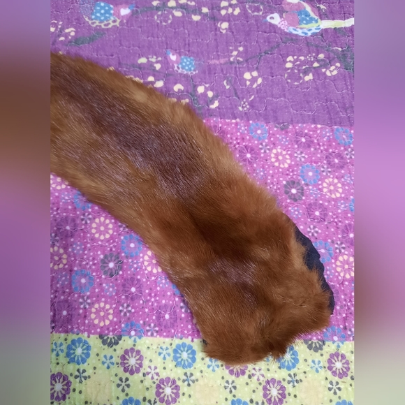 Vintage Genuine Red Fox Fur Stole - Picture 4 of 9